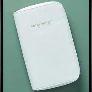 Elegant White Travel Wallet